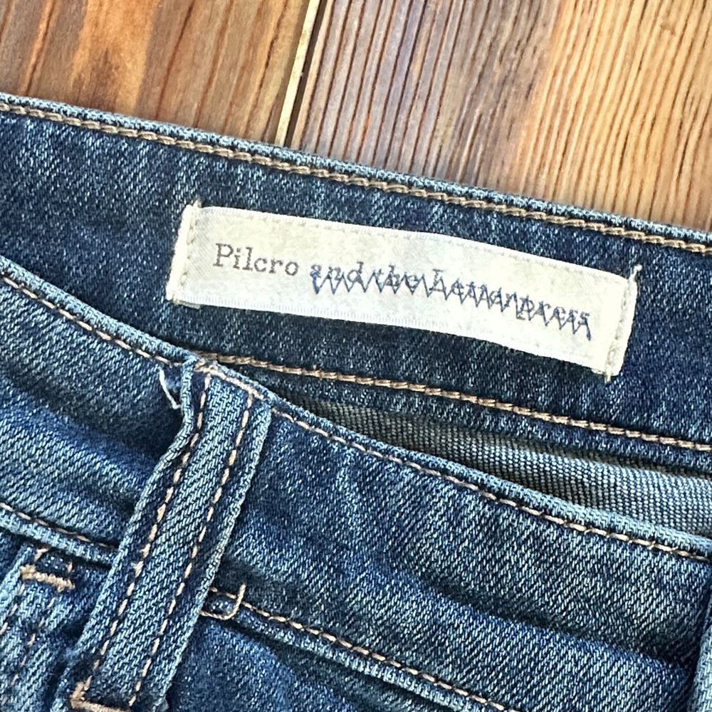 Pilcro and the Letterpress Women's Em Jeans in Blue Denim 28 - Picture 3 of 8